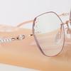 Lunettes de presbytie sans monture taillées en diamant, élégantes et populaires pour femmes, avec monture en métal, anti lumière bleue, lunettes de lecture