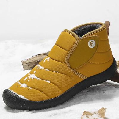Outdoor 2024 Unisex Winter Boots Waterproof Snow Boots Men Warm Casual Shoes Yellow Plush Ankle Boots Men Mujer Big Size