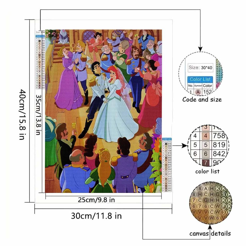5D Diy Diamond Painting A Princess Dancing Gracefully Full Drill Rhinestones Mosaic Embroidery Handmade Products Home Decor Gift