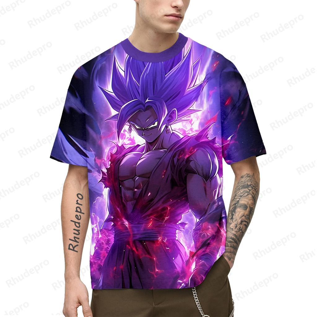 Vegeta Gym Tops 100-5XL Goku Hip Hop T-Shirt für Männer Cosplay T-Shirts Übergroße Kleidung Mode Anime Y2k