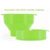 Microwave Silicone Popcorn Popper Collapsible Silicone Popcorn Maker Bowl with Handle Lid