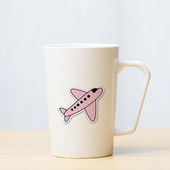 50Pcs Cartoon Sticker Waterproof Reusable DIY Self-Adhesive Aircraft Pattern Phone Case Luggage Sticker Kids Gift