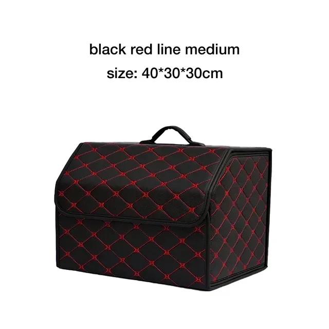 Car Trunk Storage Box Large Capacity Multiuse Tools Storage Bag Auto Leather Stowing Tidying Folding For Emergency Storage Box