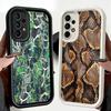 Phone Case for Samsung Galaxy A17 A16 A15 A14 A13 Fashion Snake Skin Pattern A56 A36 A26 A55 A35 A25 A54 A34 A24 A53 A33 A23 A07