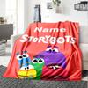 Custom Name StoryBots Theme Printed Blanket - Perfect for Couch, Bed, Travel & Outdoor Use | Machine Washable, Cozy & Durable.