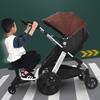 Universal 2 in 1 Stroller Ride Board with Detachable Seat Adjustable Stroller Glider Board Holds Children Up to 55lbs