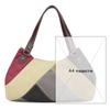 Shoulder Bag Women's Bag Trend Simple Fashion Large Capacity Splicing Color Collision Canvas Bag