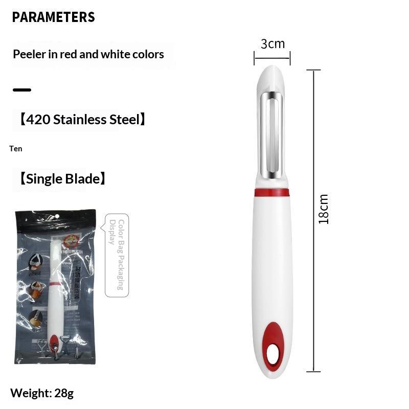 Stainless Steel Vegetable Fruit Peeler Ergonomic Non-Slip Handle Rust Resistant for Home Kitchen Restaurant Food Prep