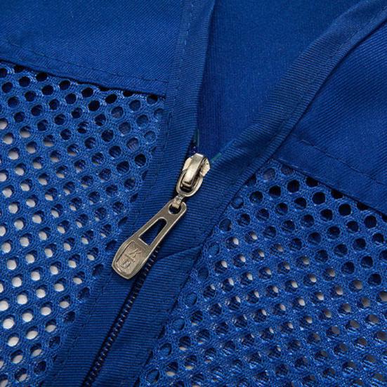 Vest Top Trendy Zipper Closure V Neck Vest Jacket Women Men Uniform Team Top Work Vest Daily Life