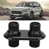 Car 2‑Port Air Conditioning Bulkhead Interface Universal Modification Replacement for FordBlack