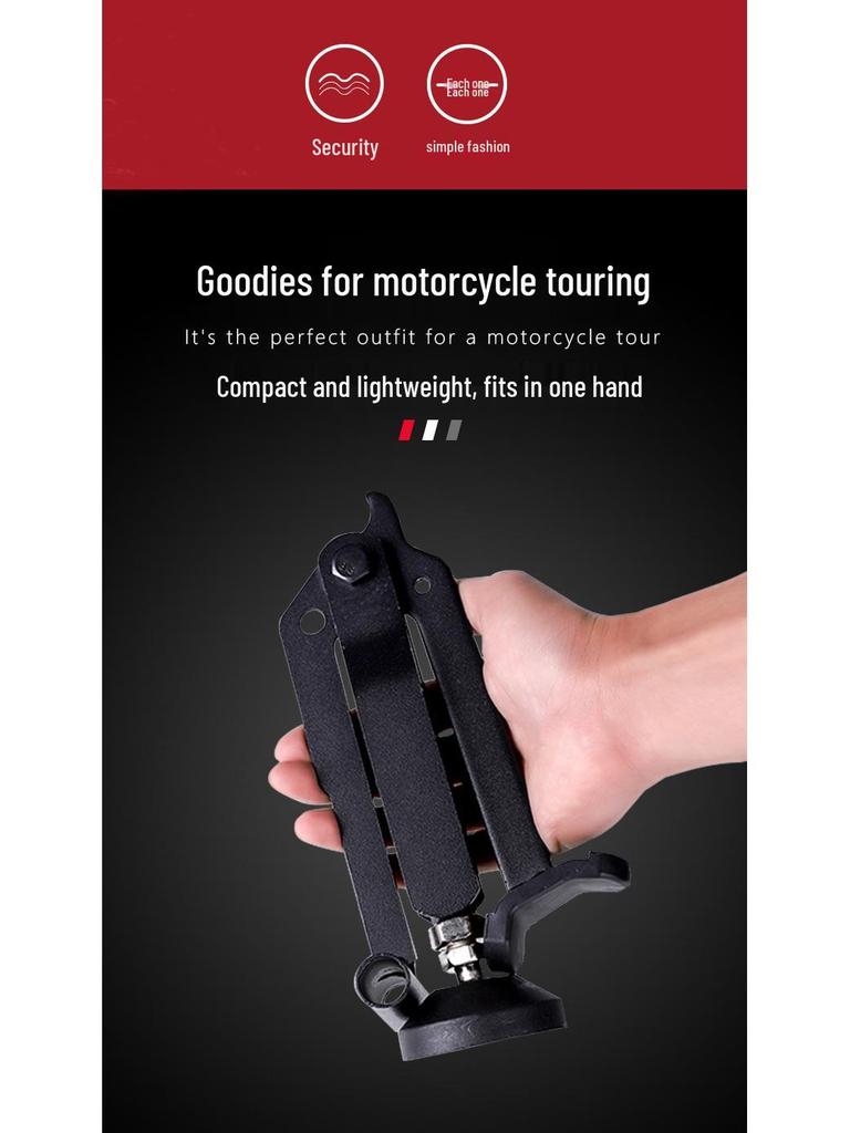 Portable Motorcycle Lift Stand and Chain Cleaner Tool