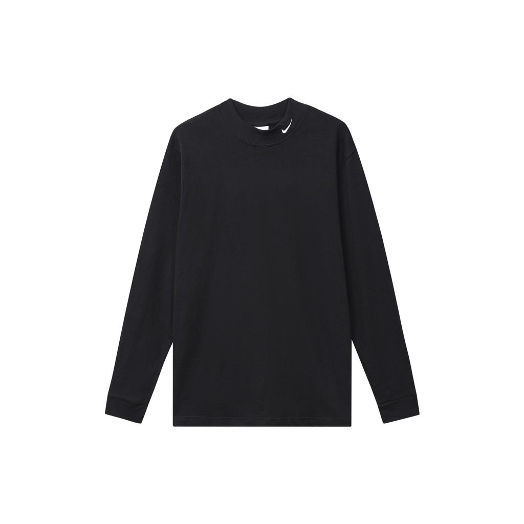 Nike T Shirts Men's Black Half Turtleneck Moderate Straight Fit DX5869-010
