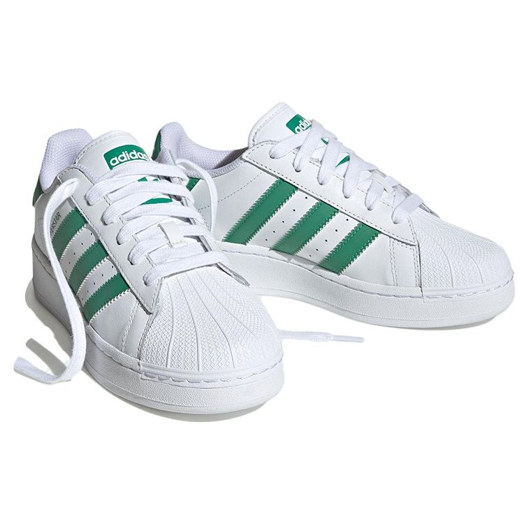 Adidas Superstar XLG Hvit Semi Court Grønn Dame Sneakers Skyhvit IF3002
