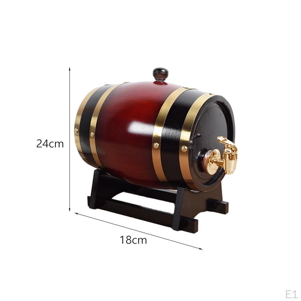Beer Barrel Dispenser Oak Wine Port Keg Wood Aging for Liquor Beverage