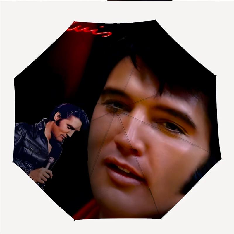 Elvis Fashionable Automatic Opening/Closing Folding Umbrella. Portable and Foldable, Ideal for Gift, Travel, and Daily Use.