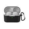 ZIRTEX Compatible Sony WF-1000XM6 Case, Liquid Silicone Material, Shockproof with Carabiner, Lost Prevention, Wireless Charging Compatible, LED
