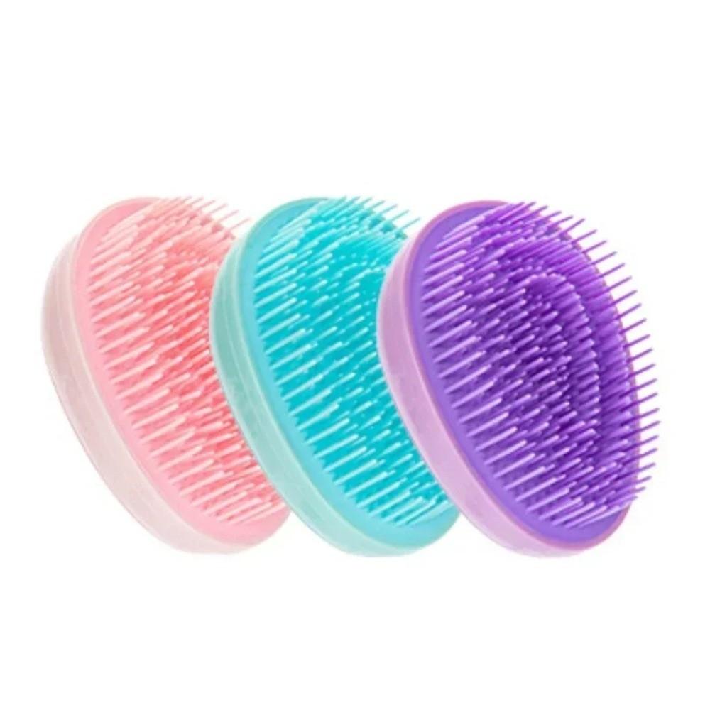 Mini Detangling Hair Brush Oval Scalp Massage Comb Portable Egg Round Hairbrush  Travel