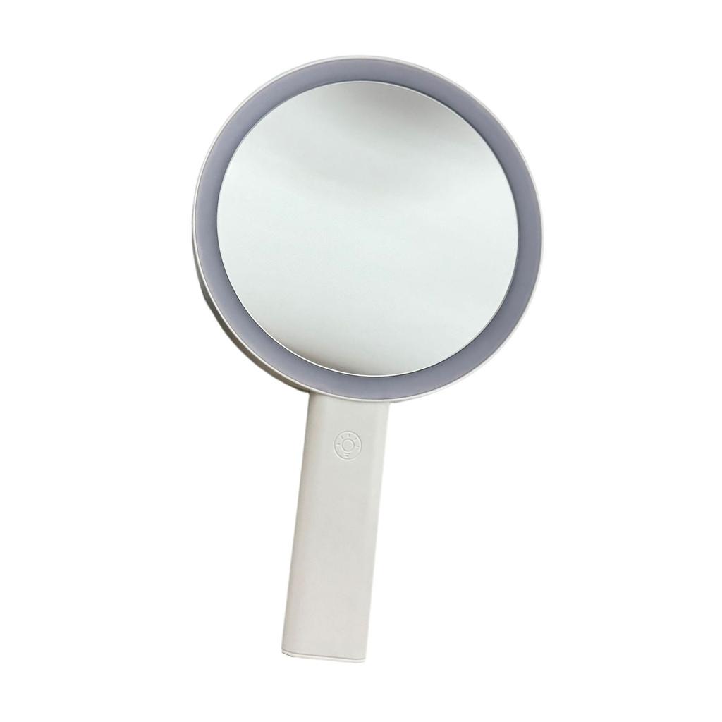 Portable Handheld Makeup Mirror With Double-sided Light Charging, Travel Desktop Folding Led Makeup Mirror