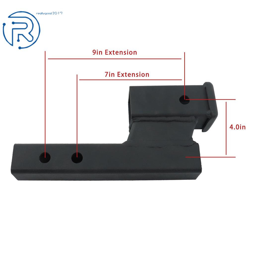 Rear 2 Inch Receiver Hitch Extension With 4 Inch Lift Drop 7500LB + Locking Pin