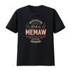 Womens My Favorite People Call Me Memaw Grandma Mother T Shirt Vintage Washed Casual Fashion Designer Clothes Streetwear Homme