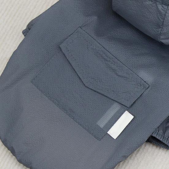 Sweat à capuche pour chien Protection solaire Respirant Veste d'été pour chiot Séchage rapide Vêtements pour chien avec poche Capuche réglable pour petits chiens Protection UV extérieure