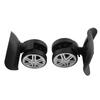 1 Pair Durable Mute Luggage Replacement Wheels PP PET Black Suitcase Caster Wheels Universal Wheel Replacement Luggage Repair