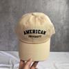 Amer Baseballkappe mit gestickten Buchstaben zum Sonnenschutz und für Freizeitkleidung