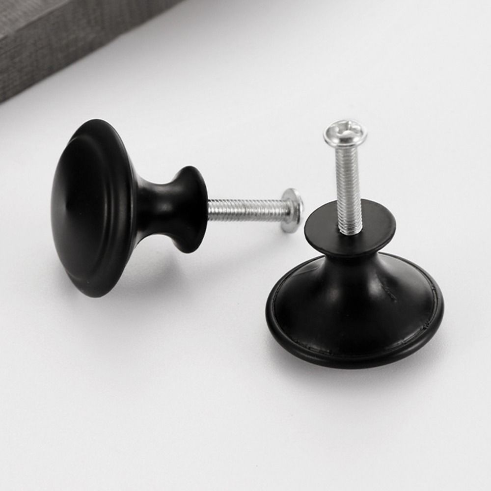 2Pcs/Set Cupboard Cabinet Single-hole Pull with Screws Door Handles Durable Drawer Knobs