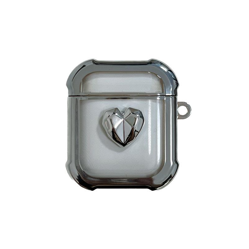 Cutting Love for AirPods Pro1 Apple Bluetooth Wireless Headset Cover 1/1/1 Generation Electroplating Tpu Pendant