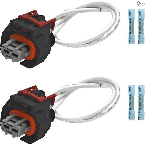 Multi-Purpose Injector Pigtail Connector Kit (Pack of 2) - Upgraded Fuel Inj