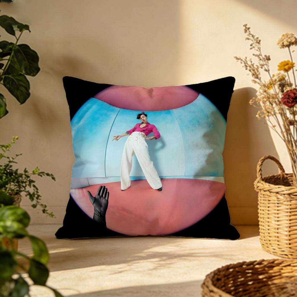 Fashion Hharry Stylesing Cushion Cover Versatile DoubleSided Pillow Case Fit for Sofa Bed Car Daily Decor