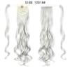 LISI HAIR Long  Ponytail Synthetic Wig Pack In Clip Hair Extension Ombre Black Gold Brown Ponytail