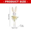 Colorful Rabbit Doll Decoration Polyester Plastic Rabbit Figurine Pendant for Door Window Balconies Indoor and Outdoor