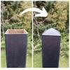 End cap for envelope post profile 40x40 20 PCS BLACK