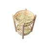 1set Multi Layered Basket Rustic Wooden Frame Fruit Basket For Home Kitchen Bamboo Weaving Basket Small 18/20cm