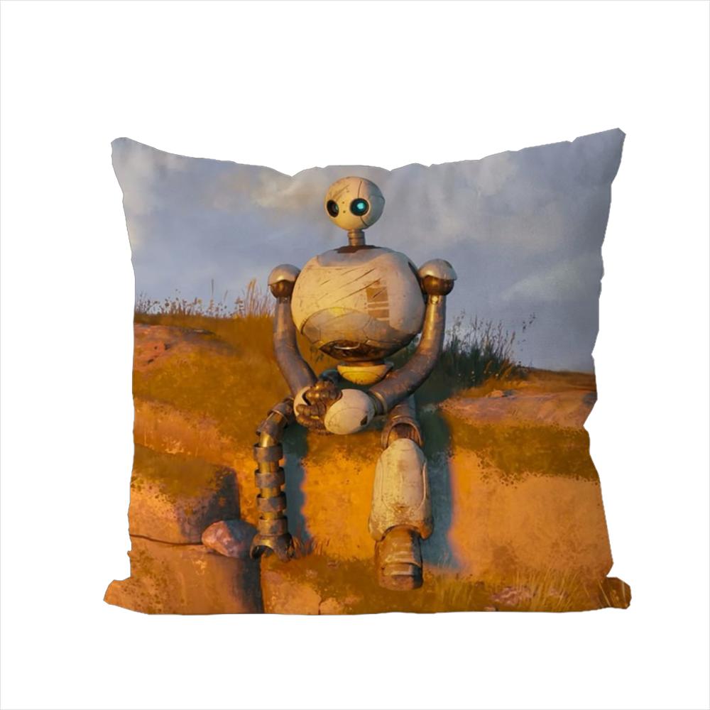 The Wild RRobot Pillow Case For Car Sofa Decorative Home Doublesided Print Plush Square Throw Pillow Cushion Cover