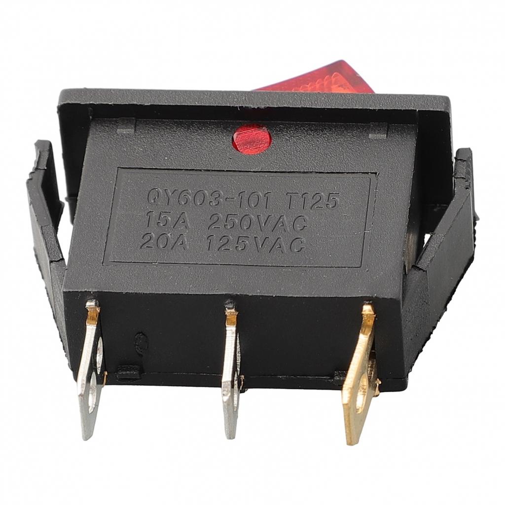 Neonbeleuchteter Wippschalter für Haushaltsgeräte 16A 250V AC 20A 125V