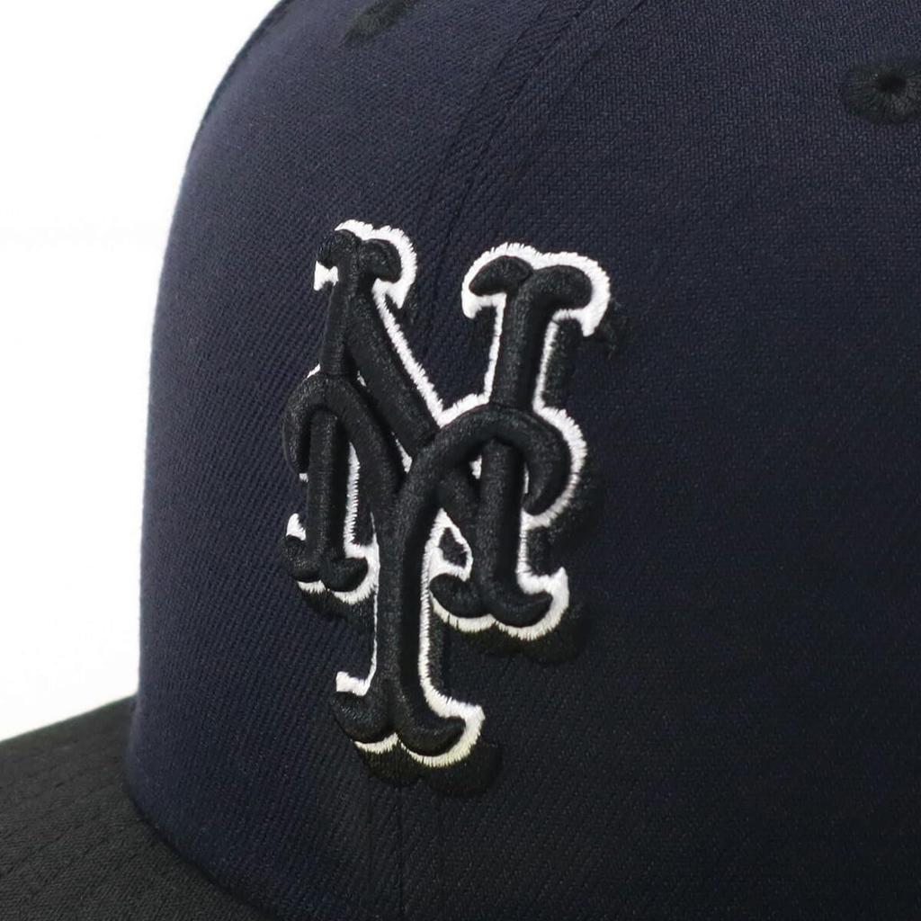 Kšiltovka New Era 59FIFTY ONSPOTZ Exkluzivní NYM Navy 7 58 59Fifty Dvoubarevná Námořnická Černá Mlb New York Mets