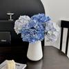 Silk Cloth Artificial Hydrangea Flowers 60CM Hydrangea Flowers Branches  Home Decoration