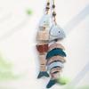 1PC Fish Pendant Mediterranean Wooden Fish Hanging Ornament Wall Art Decoration Coffee Bar Courtyard Home Decor