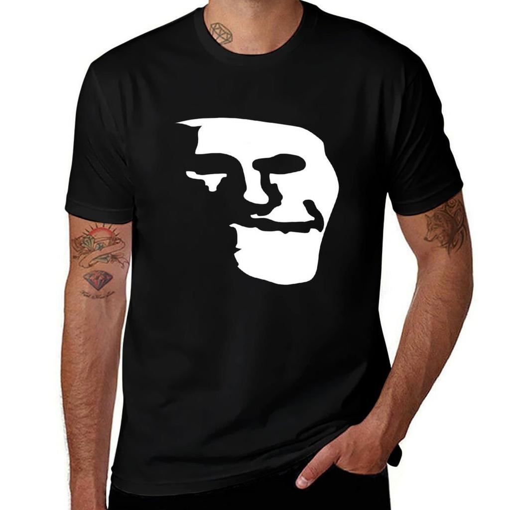 Trollface Tshirt Plus Size Outdoor Casual Top