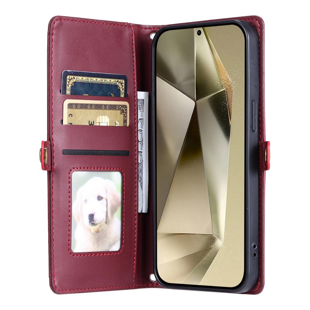 For Samsung Galaxy A17 5G/A17 4G/A26 5G Leather Case with Wrist Strap Wallet Stand Phone Cover