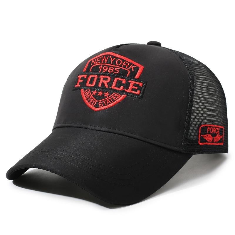 Breathable summer sun protection cap men's sun protection summer thin trendy baseball cap high top sun hat sub mesh