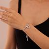 2026 European and American INS Small Fresh Bracelet Female Love Inlaid Zircon Fashionable Simple and Versatile