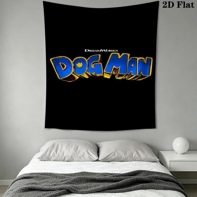 Dog Man Tale Friendship Courage Tapestry Fashion Print Background Cloth Soft Wall Covering Decoration Atmospheric Background Cloth