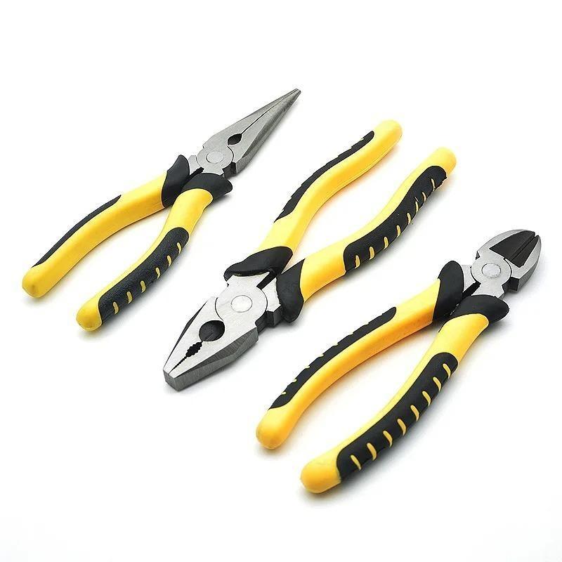 Universal Wire Citter Diagonal Fliers Crimping Folding Needle Nose Folders Multifunonal Hardware Hand Tools Sharp Wire Pliers with Large Openings