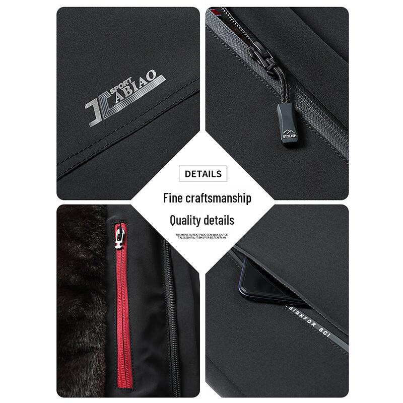 TUCANO Men's Winter Detachable Hooded Cotton Jacket