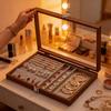 Large Capacity Jewelry Storage Box - Ring, Earring, Necklace, Bracelet Display Tray