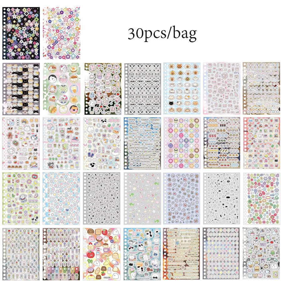 30sheets/book Stickers Book Love Notes Series Decorative Collages Phone Cases Notebooks Envelopes Scrapbooks Cups DIY Sticker