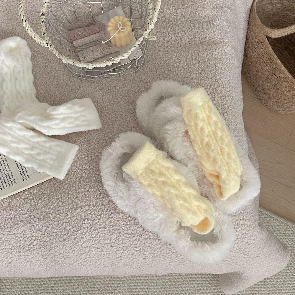 Warm Cotton Socks Winter Fleece Socks Sleep Socks Velvet Socks  Women